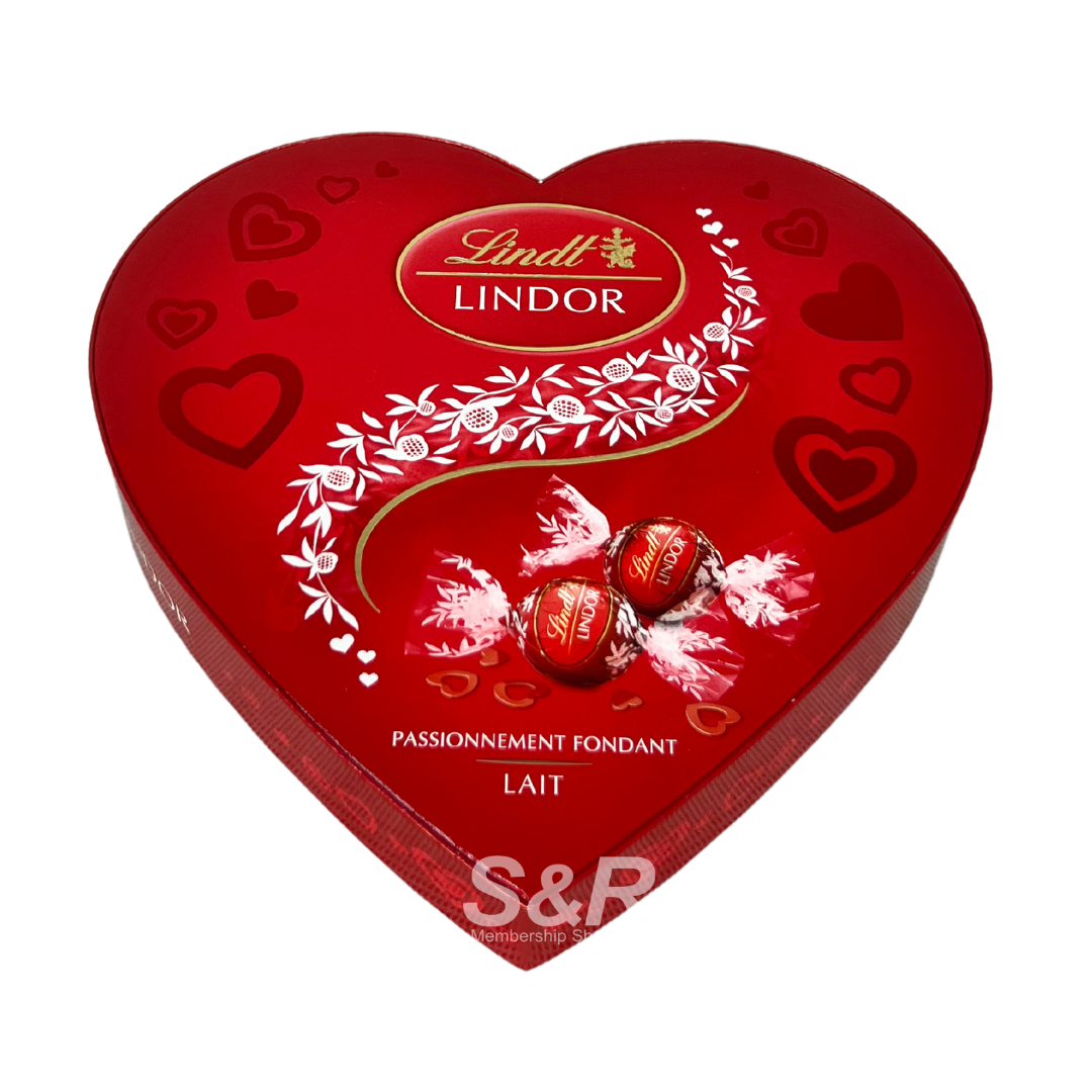 Lindt Lindor Passionnement Fondat Milk Chocolate Heart Box 200g Lindt Lindor Passionnement Fondat Milk Chocolate Heart Box 200g